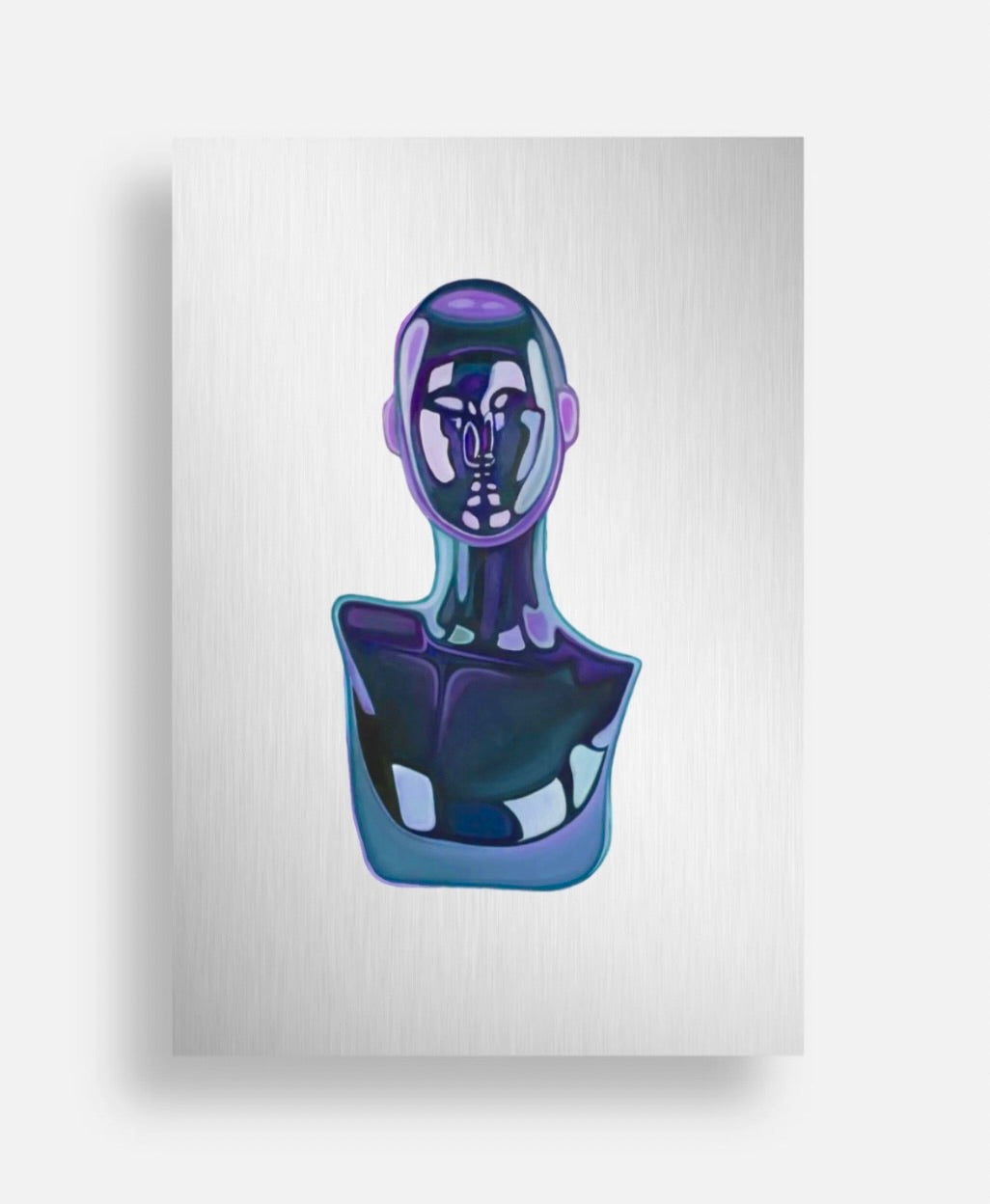 Print on brushed aluminum: "Future is now 1.0"